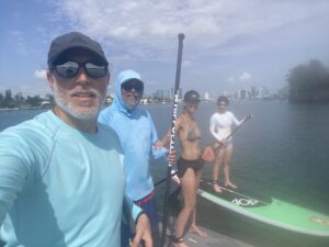 Paddle Wizards in Biscayne Bay Betwen De Lido Island and Habiscus Island