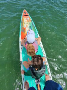 Paddle Wizards is kid friendly. We got big boards for folks that want to be close